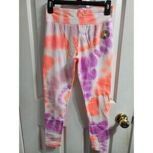 CONVERSE GIRLS LEGGINGS TIE DYE WHITE sz L
